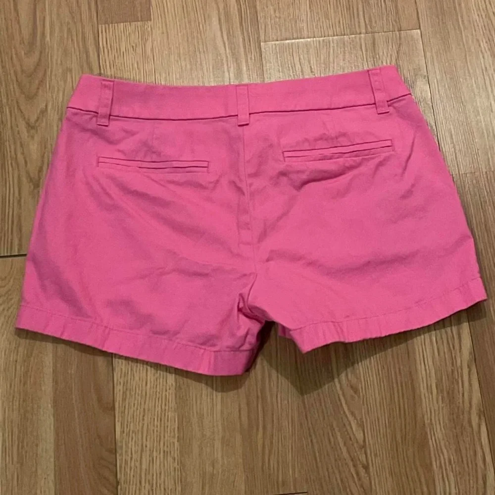 J.Crew Women’s 4 Flat Front Chino Shorts Pink Medium Rise Preppy Classic
